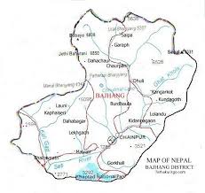 Bajhanga District Map