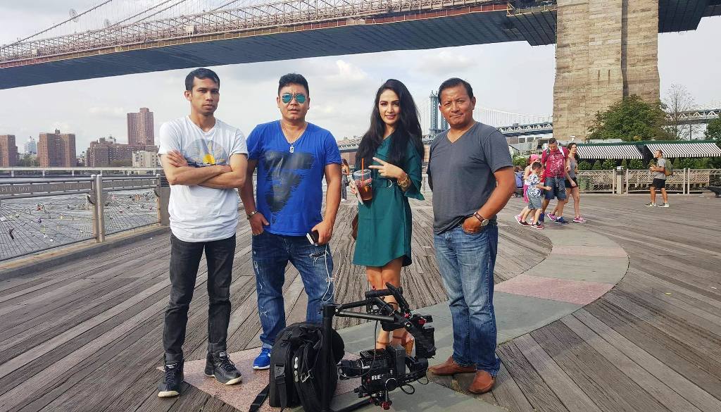 Nepali Feature Film American Babu Made in Nepal Team.