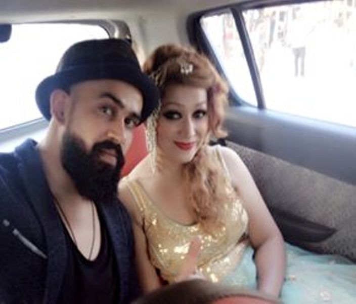 Bollywood Actor Deepak Ananda with Kollywood Actress Kshitiza Shakya