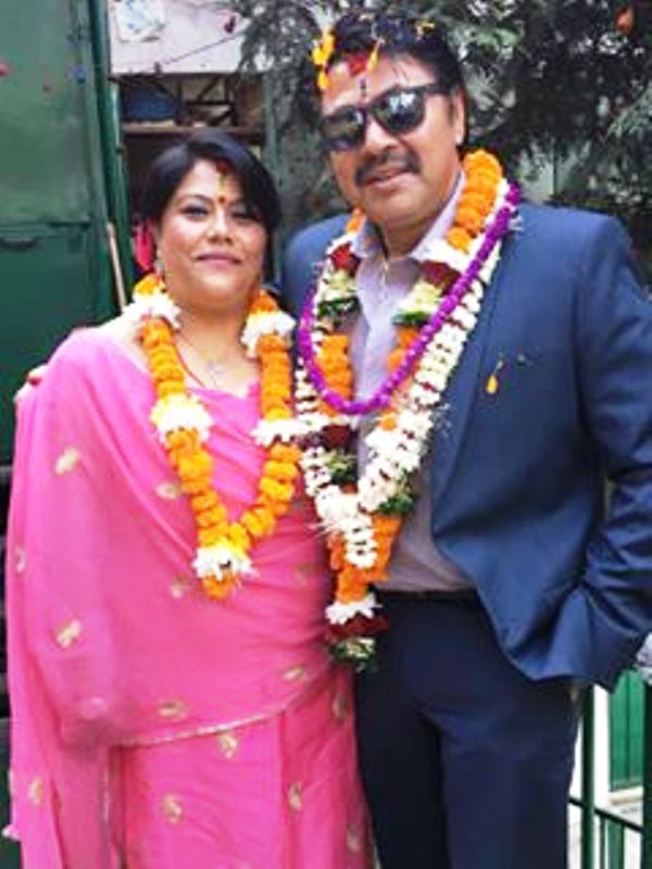 Actor Arjun Shrestha with his sister