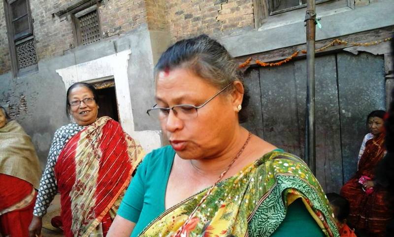 Sheela Sayami-Old Ager's meet the progm co-ordinator. Good Social worker.