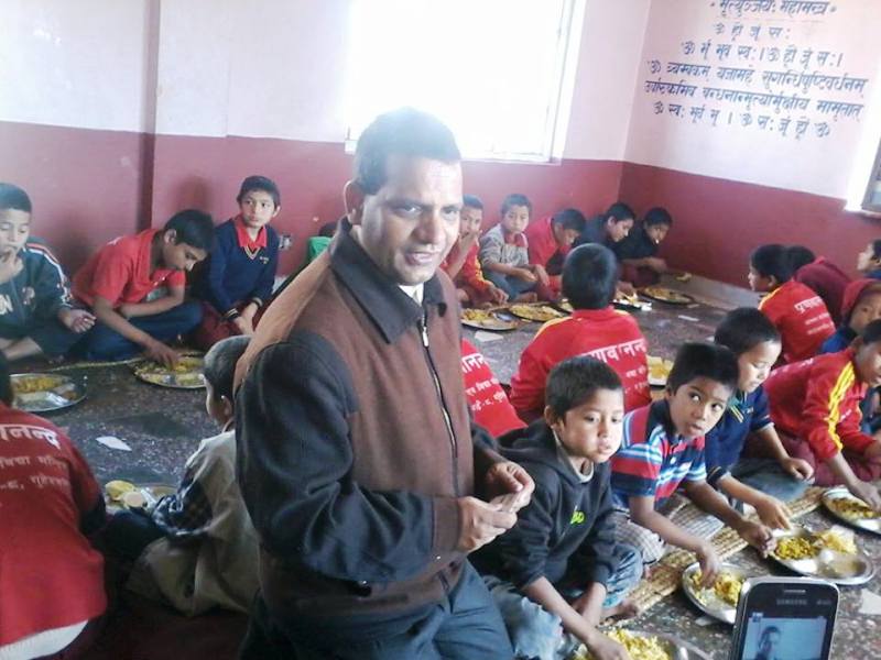 Mr. Raja Ram Yadav- Principal of Pranavananda Ashram School