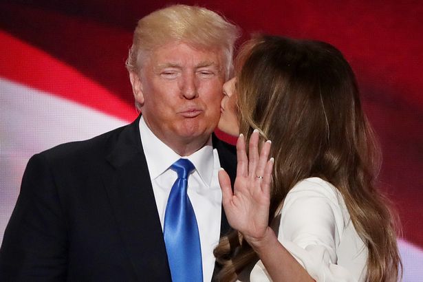 Donald Trump with his wife Maleniya Trump