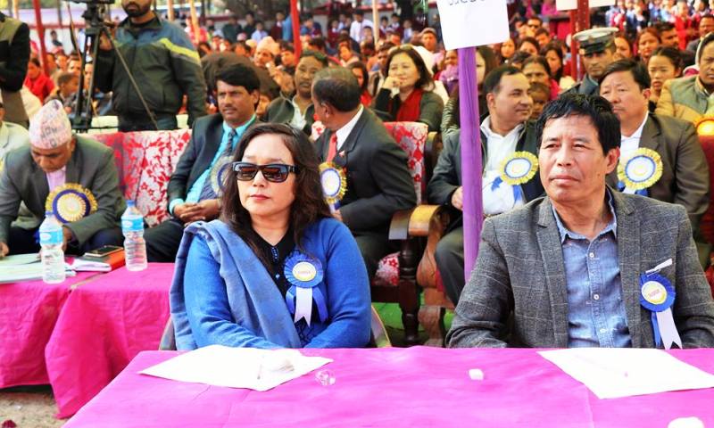 Vetran Singer Surya Thulung Music Compition judjing with Vetran Singer Lochan Bhattarai in Jhapa Nepal.