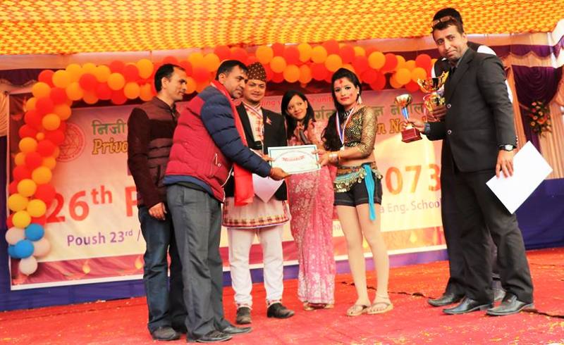 Dance Compition awarded by Gold Medalist Dancer Mr. Swojan Raghubanshi in Jhapa, Nepal.