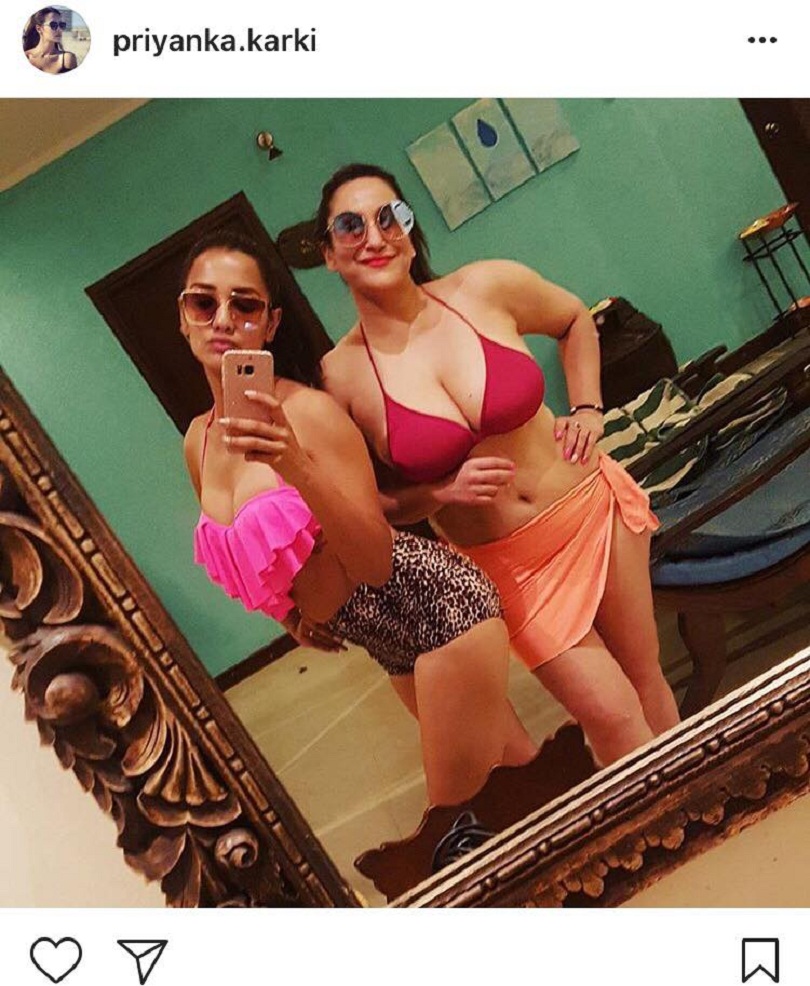 Rabina Sex - Actress Priyanka Karki & Banker Rabina Deshraj's swimming suit â€“  VisionSansar.com
