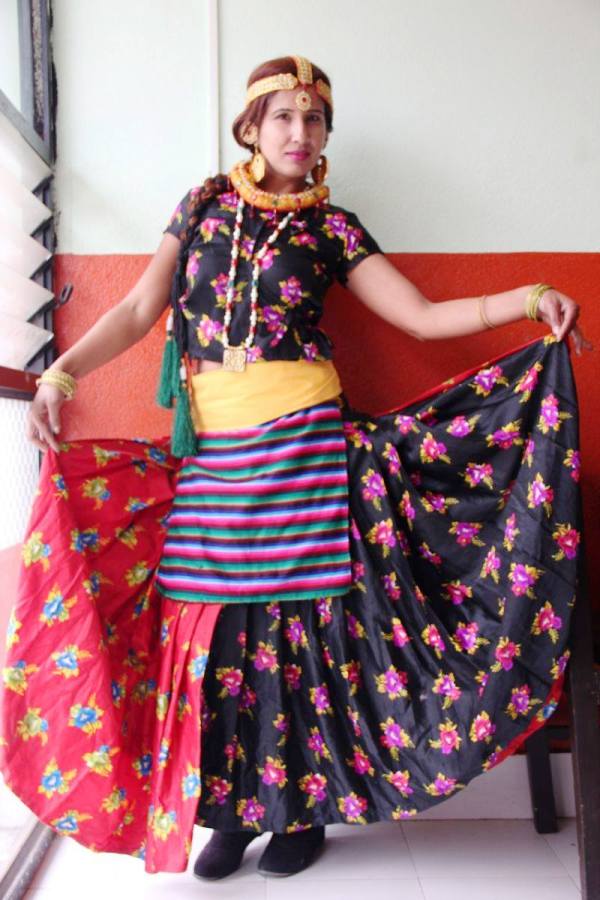 Shuvechha Thapa in caltural Dress 2