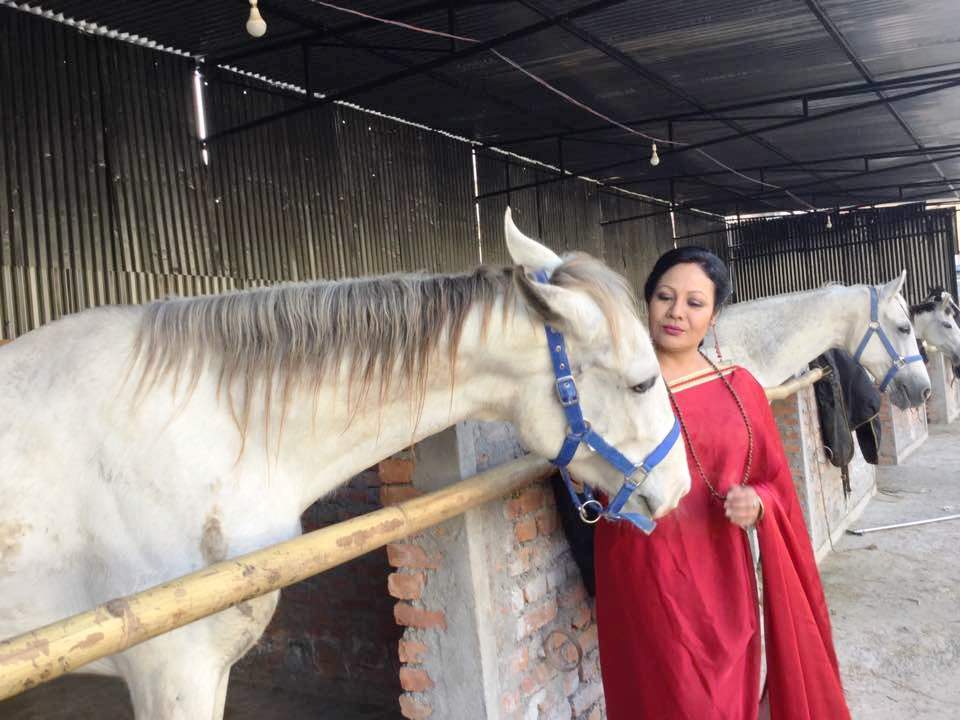 Gauri Malla with Seto ghoda 5