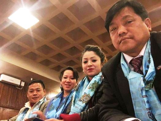 Judge Pannel with Mr. Milatn Moktan in Miss Tamang 2017