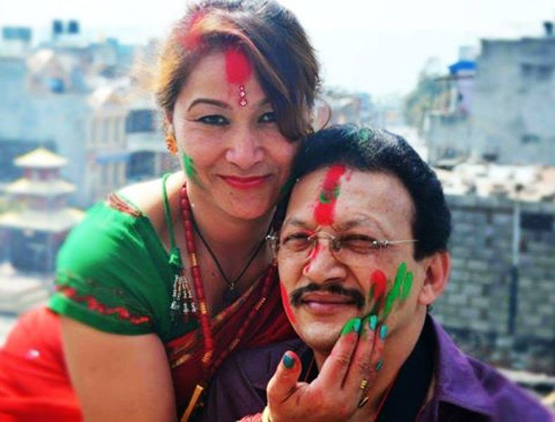 Holi re Holieee.....Vetran Designer of Nepal Mr. & Mrs. Sundar Shrestha