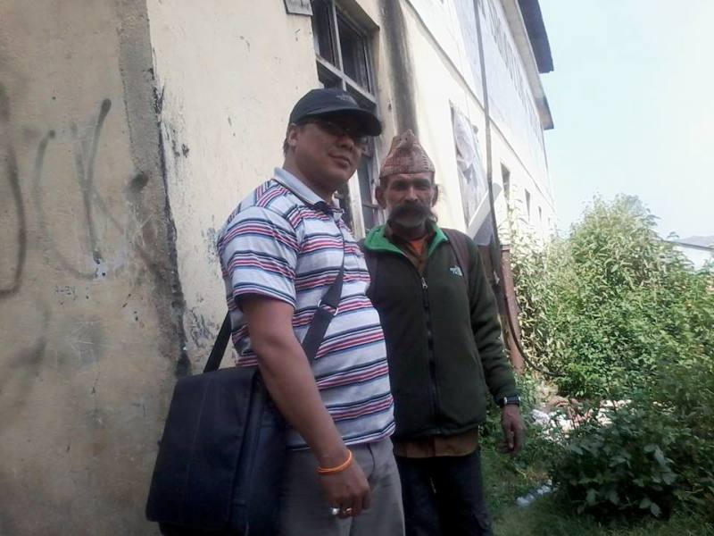 Devid Shrestha with Junge Bhattarai