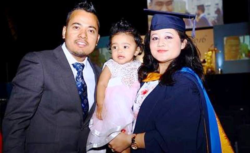 Suresh Shrestha & His lovely family.