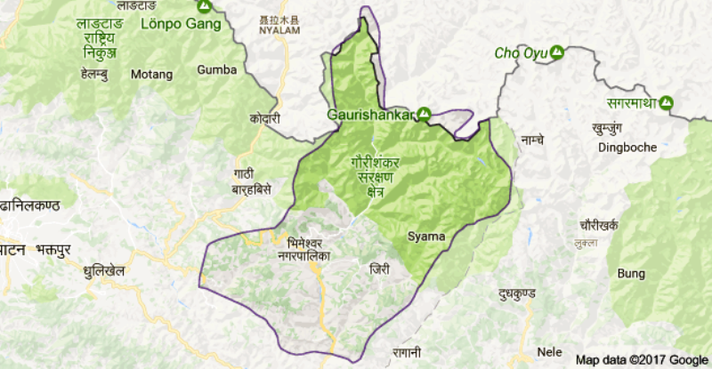 Dolkha District Map