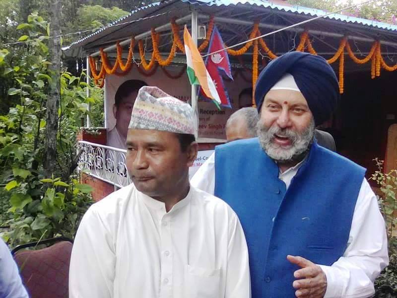 Awal with Mr. Manjib Singh Puri (Indian Ambassodor for Nepal)