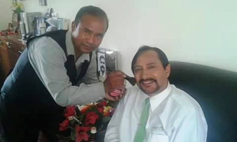 Make up Artist Mr. Awal with Former Senior Police Officer Basanta Raj Kunwar