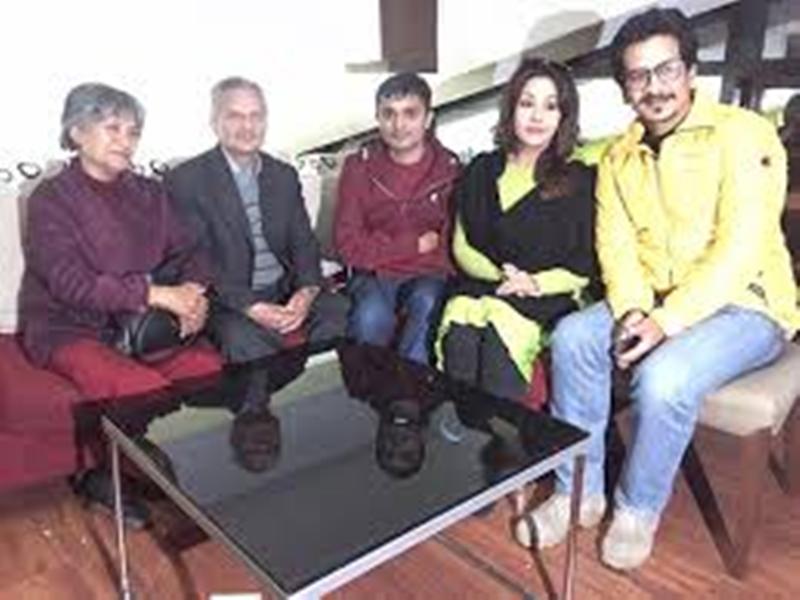 Karishma Manandhar with Dr. Baburam Bhattarai & Hisila Yami...