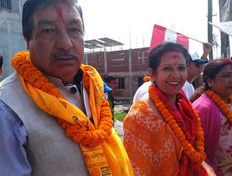 Mayor Santosh Chalise & Deputy Mayor Shanti Nepal