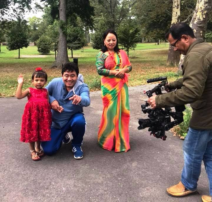 Happy Birthday song directed by Mr. Ishwar Thapa & cinematography by Mr. Shambhu Moktan.
